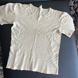 Hocosa wool/silk short sleeve shirt unisex L